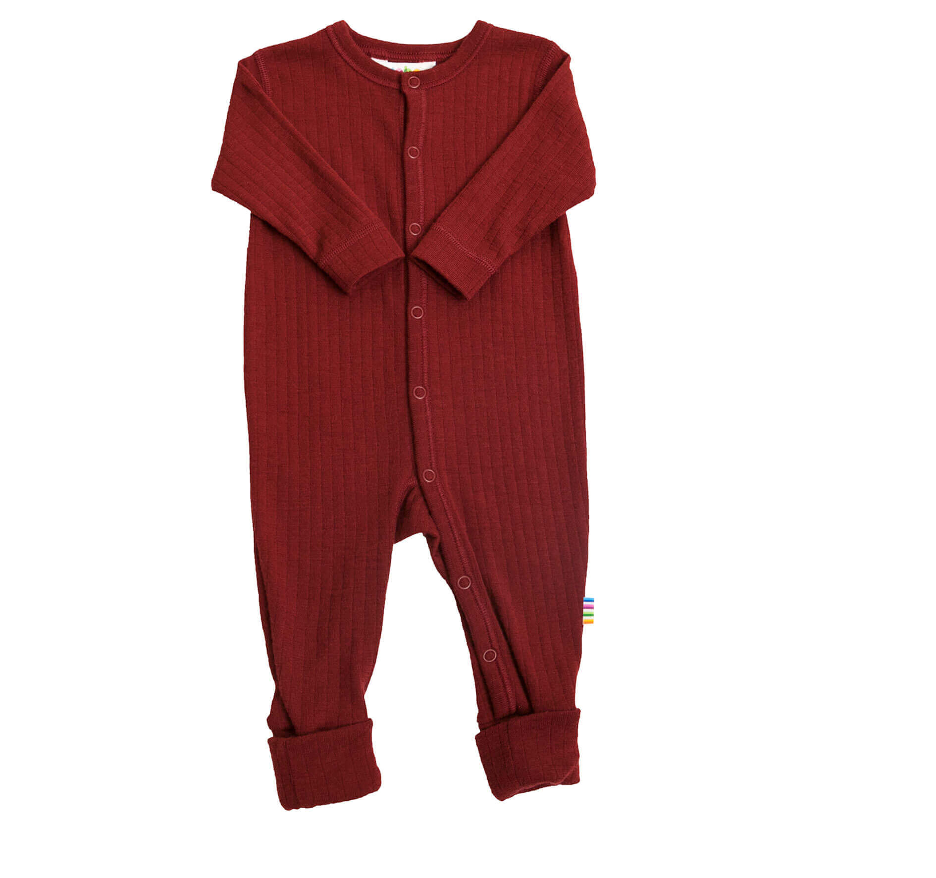 Joha Baby Nightsuit 2in1 Foot Basis Organic Merino Wool Rib Red Littleyou Family Concept Store